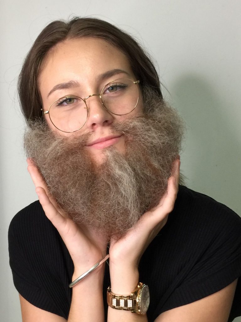 fake beard SPFX makeup