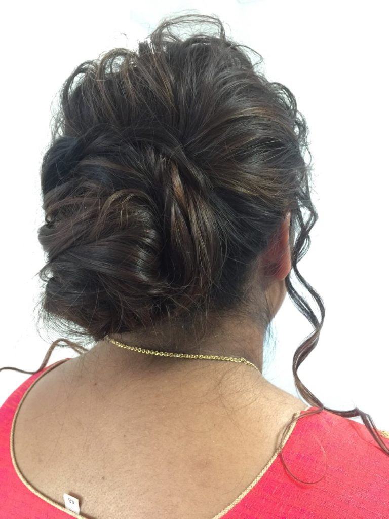 bridal hair up-style